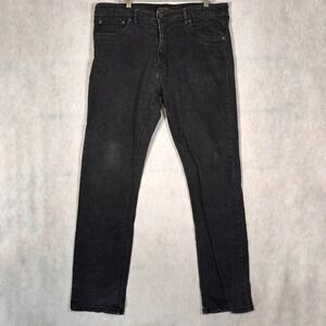 Urban Star Jeans Mens 38x34 Straight Leg Black Good Stretch Denim 02518231US